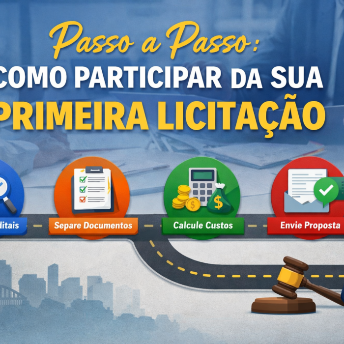 participar da primeira licitação