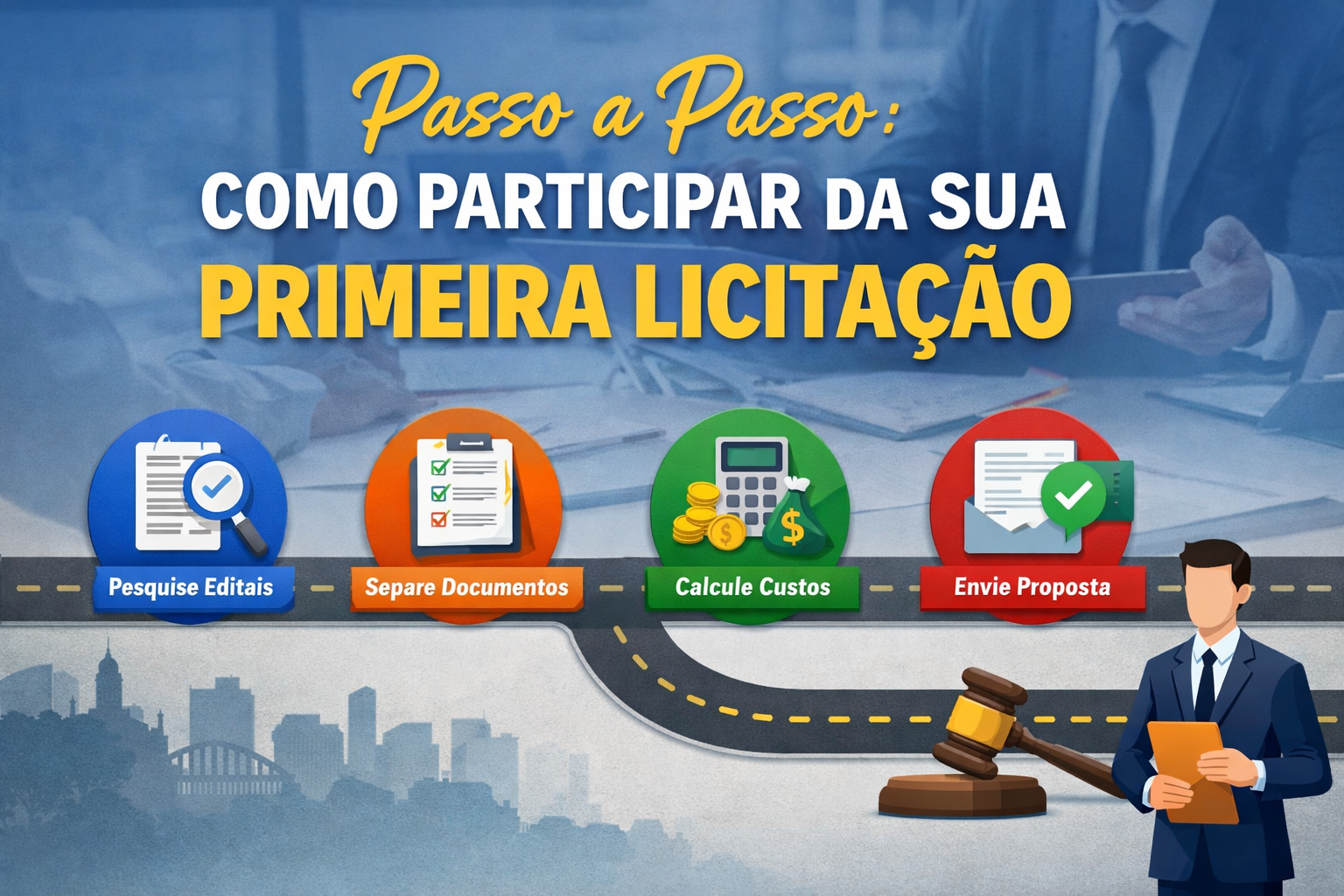 participar da primeira licitação